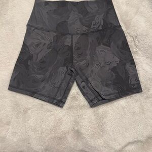 Lululemon Align HR Short 6” STDM Floral Print Gray